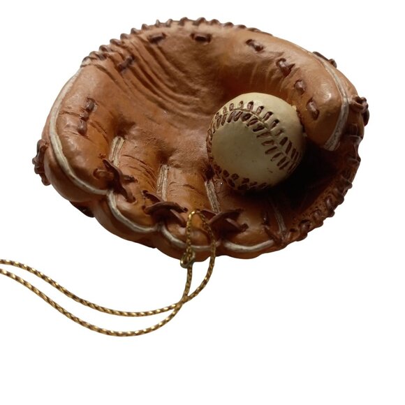 Kurt S. Adler Baseball Glove Ornament Ball Christmas Tree Decoration - Picture 6 of 7